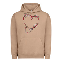 Pigment Burro custom heart stethoscope Urban Hoodie - MaliasSmallBusiness