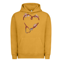 Pigment Peanut Butter custom heart stethoscope Urban Hoodie - MaliasSmallBusiness