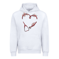 White custom heart stethoscope Urban Hoodie - MaliasSmallBusiness