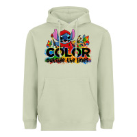 Matcha color outside the lines autism stitch Heavyweight Hoodie - Zillion Design Studio