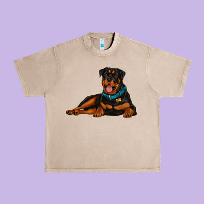 Rottweiler Urban Heavy Tee Designed By Artiststas