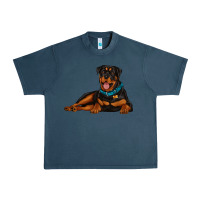 Midnight Navy rottweiler Urban Heavy Tee - Artiststas