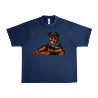 Navy rottweiler Urban Heavy Tee - Artiststas