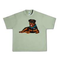 Oil Green rottweiler Urban Heavy Tee - Artiststas