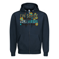 Navy i'm sorry for the mean hurtful things i said Zipper Hoodie - Zillion Design Studio