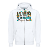 White i'm sorry for the mean hurtful things i said Zipper Hoodie - Zillion Design Studio