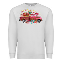 Dove Grey valentine's day truck photography love side view Premium Sweatshirt - FaDigitalArtStudio