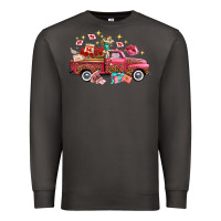 Smoke valentine's day truck photography love side view Premium Sweatshirt - FaDigitalArtStudio