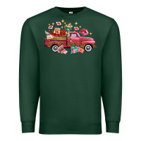 Sports Green valentine's day truck photography love side view Premium Sweatshirt - FaDigitalArtStudio