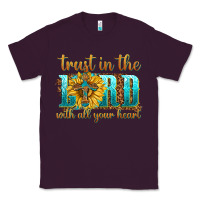 Plum trust in the lord with all your heart Classic Tee - texasbilliewilder