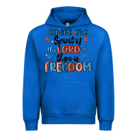 Cobalt where the spirit of the lord is there is freedom Urban Hoodie - MaliasSmallBusiness