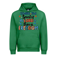 Emerald where the spirit of the lord is there is freedom Urban Hoodie - MaliasSmallBusiness