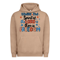 Pigment Burro where the spirit of the lord is there is freedom Urban Hoodie - MaliasSmallBusiness