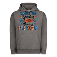 Pigment Tornado where the spirit of the lord is there is freedom Urban Hoodie - MaliasSmallBusiness