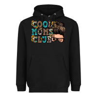 Black cool moms club messy bun Heavyweight Hoodie - Zillion Design Studio