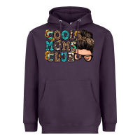 Plum cool moms club messy bun Heavyweight Hoodie - Zillion Design Studio