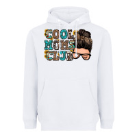 White cool moms club messy bun Heavyweight Hoodie - Zillion Design Studio