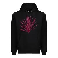 Black Pink Cordyline Premium Hoodie - LillyAllenDesigns