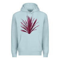 Blue Mist Pink Cordyline Premium Hoodie - LillyAllenDesigns