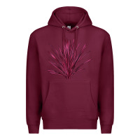 Burgundy Pink Cordyline Premium Hoodie - LillyAllenDesigns