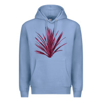 Colony Blue Pink Cordyline Premium Hoodie - LillyAllenDesigns