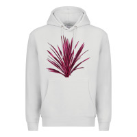 Dove Grey Pink Cordyline Premium Hoodie - LillyAllenDesigns