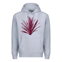Heather Grey Pink Cordyline Premium Hoodie - LillyAllenDesigns