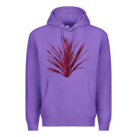 Purple Pink Cordyline Premium Hoodie - LillyAllenDesigns