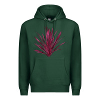 Sports Green Pink Cordyline Premium Hoodie - LillyAllenDesigns