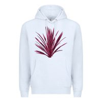 White Pink Cordyline Premium Hoodie - LillyAllenDesigns