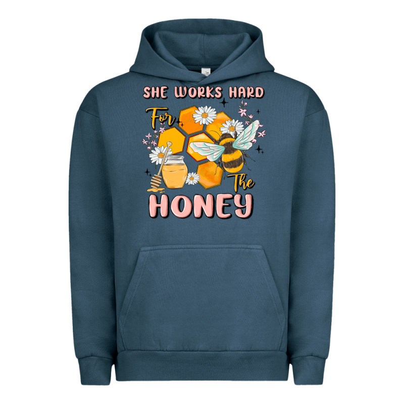 She Works Hard For The Honey Urban Hoodie by MaliasSmallBusiness | Teevron