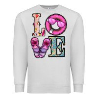 Dove Grey love summer Premium Sweatshirt - CowhideDigitalArt