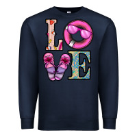 Navy love summer Premium Sweatshirt - CowhideDigitalArt