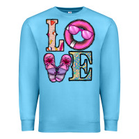 Ocean Blue love summer Premium Sweatshirt - CowhideDigitalArt