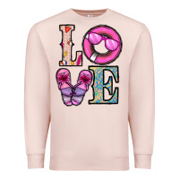Pale Pink love summer Premium Sweatshirt - CowhideDigitalArt