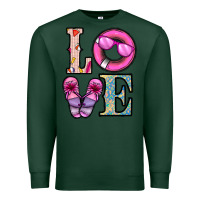 Sports Green love summer Premium Sweatshirt - CowhideDigitalArt