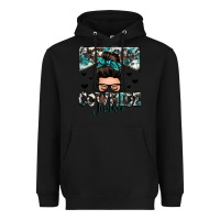 Black cowhide junkie messy bun Heavyweight Hoodie - Zillion Design Studio