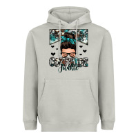 Moon Dust cowhide junkie messy bun Heavyweight Hoodie - Zillion Design Studio