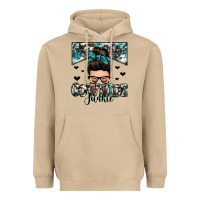 Mushroom cowhide junkie messy bun Heavyweight Hoodie - Zillion Design Studio
