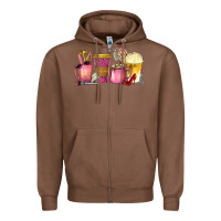 Boss Lady Coffee Cups With Money Zipper Hoodie | Teevron