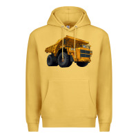Antique Gold Dump Truck Premium Hoodie - LillyAllenDesigns