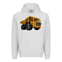 Dove Grey Dump Truck Premium Hoodie - LillyAllenDesigns