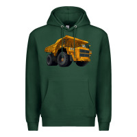 Sports Green Dump Truck Premium Hoodie - LillyAllenDesigns