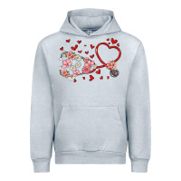 Heather Grey valentine's day stethoscope Urban Hoodie - MaliasSmallBusiness