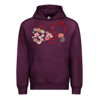 Mauve Wine valentine's day stethoscope Urban Hoodie - MaliasSmallBusiness