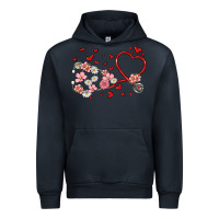 Navy valentine's day stethoscope Urban Hoodie - MaliasSmallBusiness