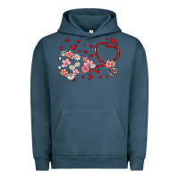 Pigment Midnight Navy valentine's day stethoscope Urban Hoodie - MaliasSmallBusiness