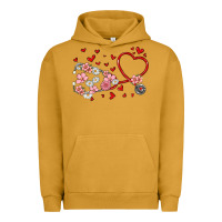 Pigment Peanut Butter valentine's day stethoscope Urban Hoodie - MaliasSmallBusiness