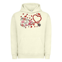 Pigment Pistachio valentine's day stethoscope Urban Hoodie - MaliasSmallBusiness