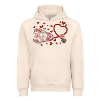 Sandshell valentine's day stethoscope Urban Hoodie - MaliasSmallBusiness